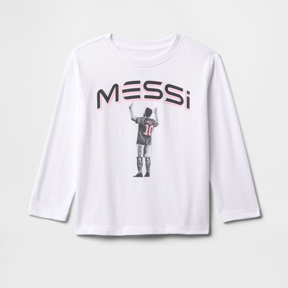 NWT GAP x Messi Collection Long Sleeve Tee - Picture 1 of 4